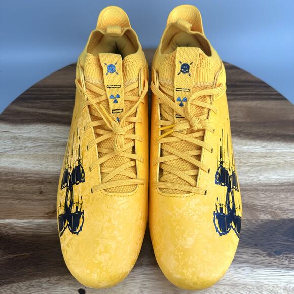 Under Armour Football Cleats Blur 2 MC Steel Town Gold 3027978-700 Mens Size 14 main image 4